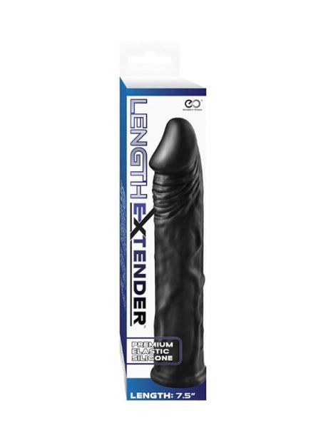 Stymulator-LENGTH EXTENDER SLEEVE 7.5INCH BLACK - 4